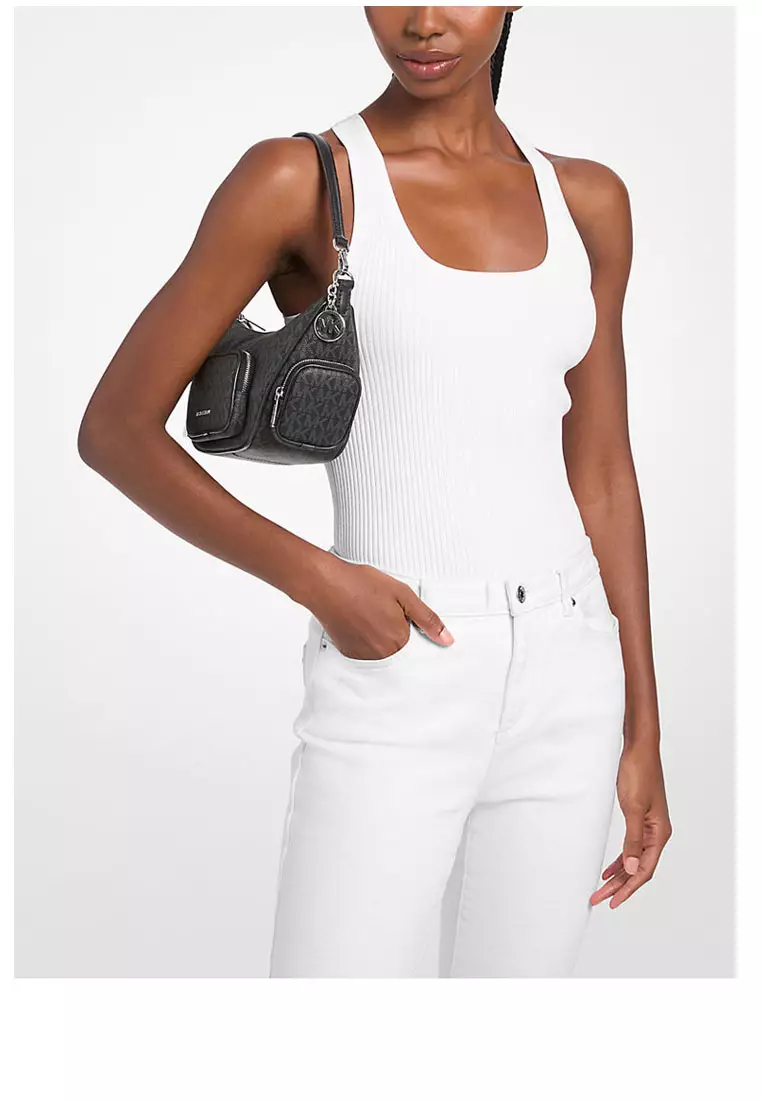 Merritt Small Signature Logo Convertible Crossbody Bag