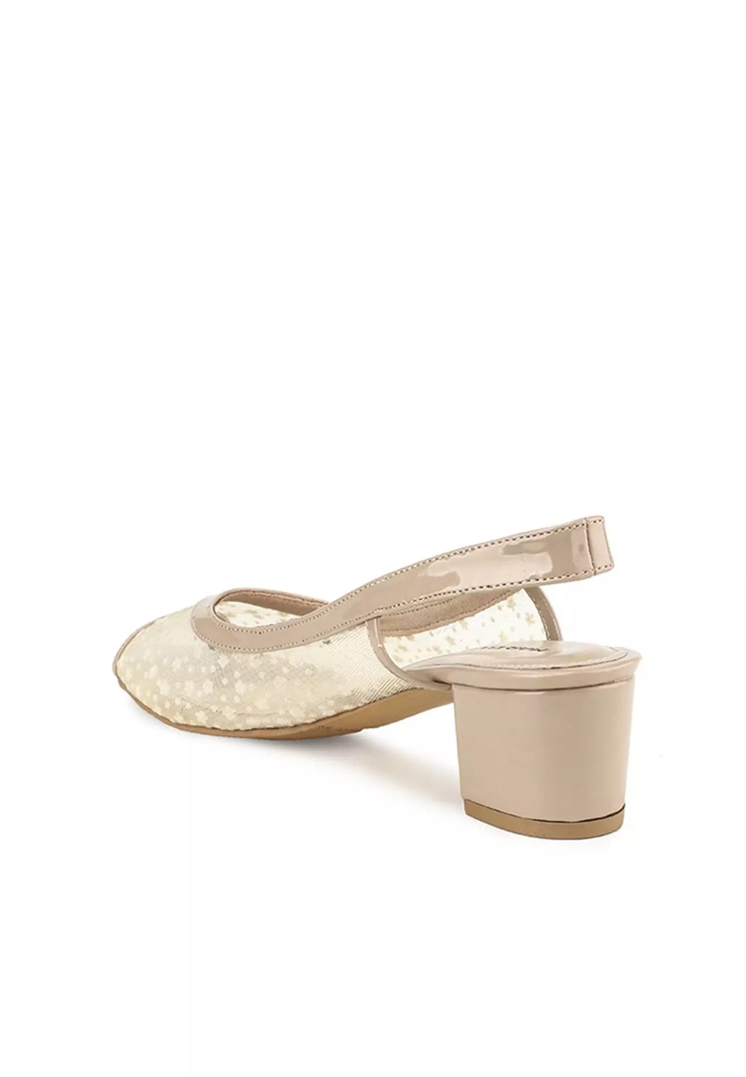 Blossom Sepatu Sandal Mesh Wanita Hak 5 cm