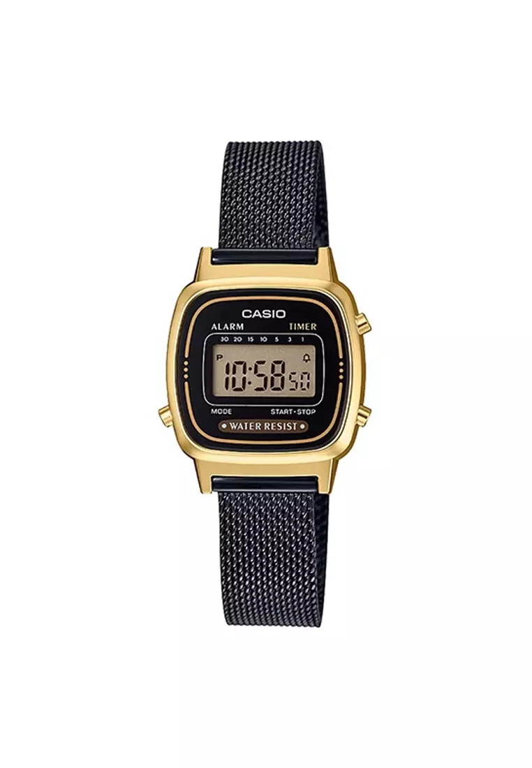 Casio mini best sale gold watch