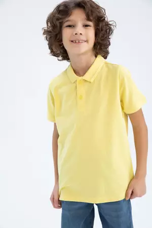 Kids yellow polo online shirt
