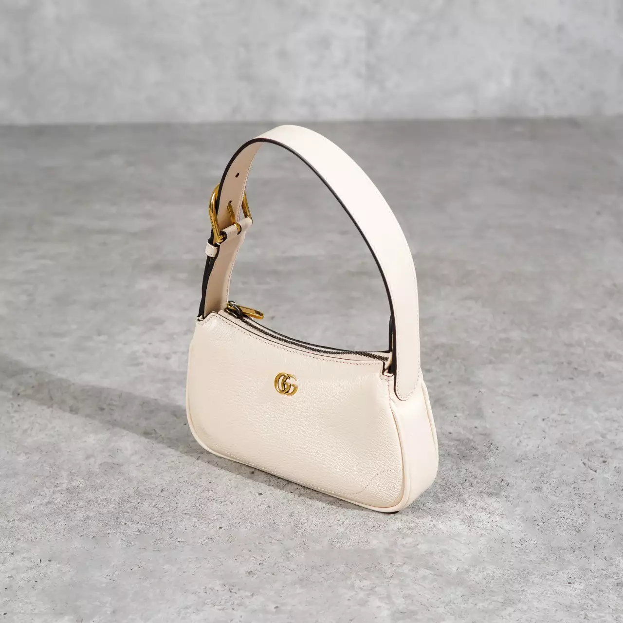 Tas GUCCI GG MARMONT CREAM LEATHER SHOULDER BAG 100% ORIGINAL