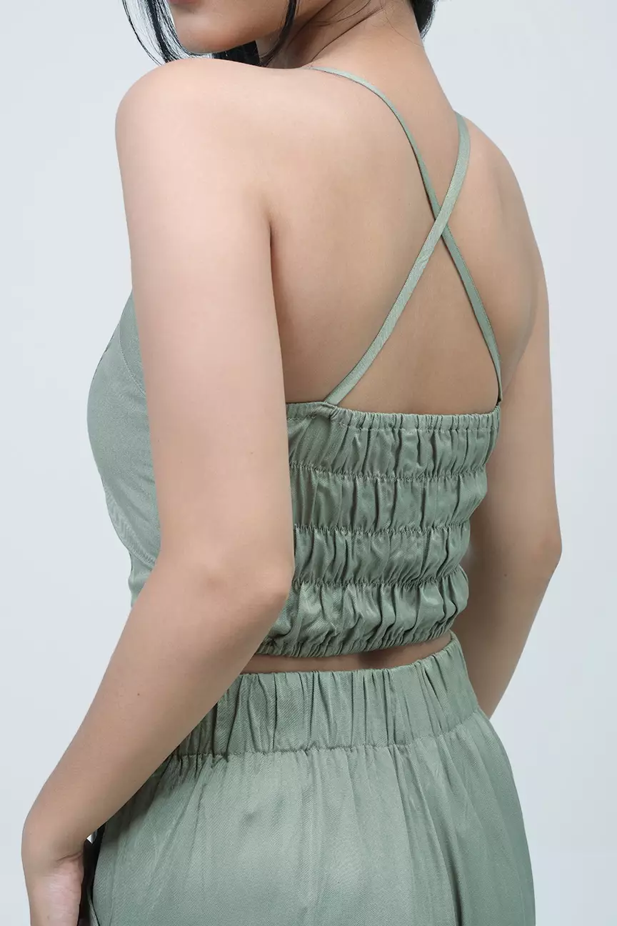 Kaos Wanita Swanhilda Dusty Green