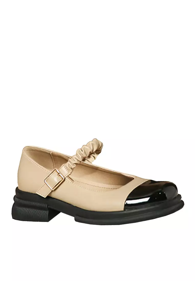 Discount on Twenty Eight Shoes  shoes - SKU: VANSA Color Block Round Toe Mary Jane Mid Heel Shoes VSW-FQ1-5
