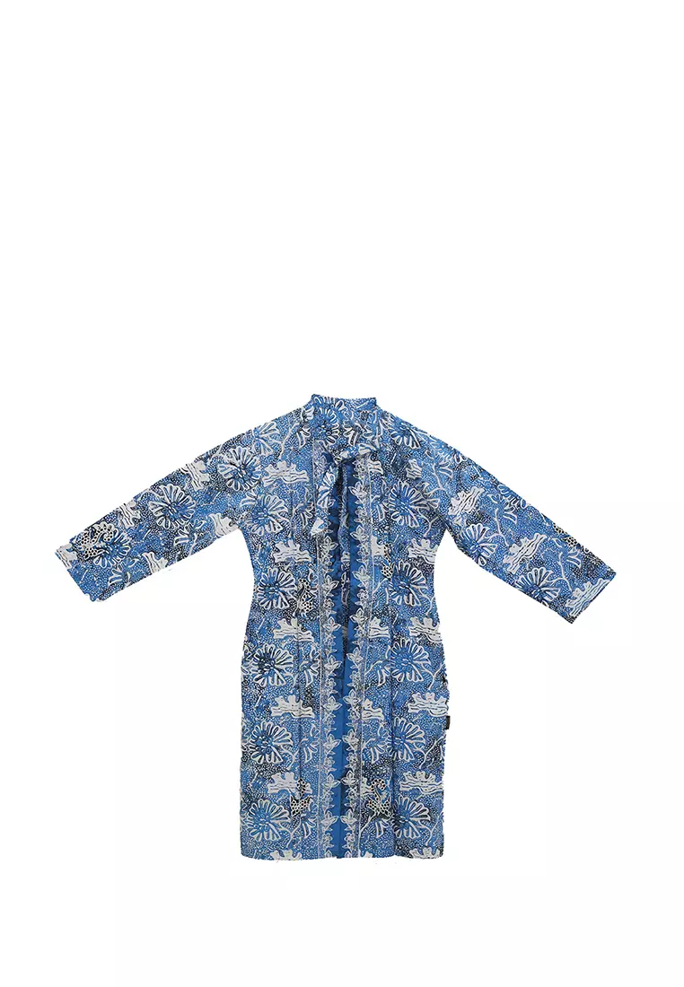 L.Blend Godho Outer Batik Wanita Biru