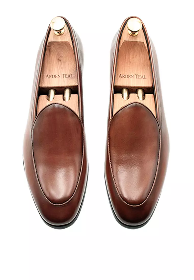 Monteros Chestnut Blake Stitch Venetian Loafer
