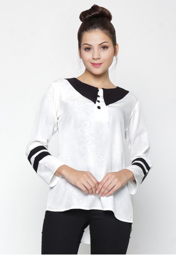 Ellysa Scarla Combine blouse White