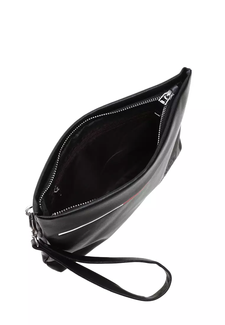 Konomo Tas Genggam Dompet Clutch Bag Pria & Wanita Size Small Handmade Material Leather Kulit ORIGINAL - Black