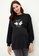 LC WAIKIKI black Crew Neck Mickey Mouse Printed Long Sleeve Cotton Maternity Sweatshirt 2FA9EAA658D01BGS_1