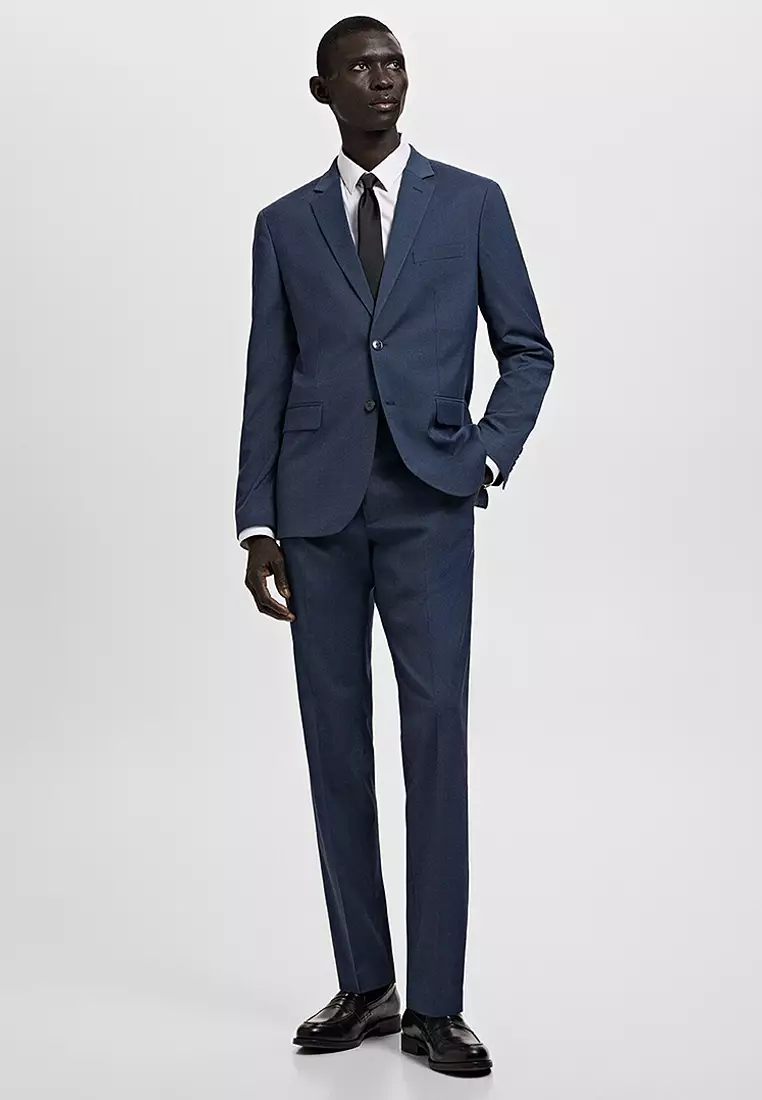 mango suit blue dress Buy Man Super Slim-Fit Jacket In Stretch Fabric 2026 Online The science behind 'the and side zip fastening. snap mens shirt Size:UK 12 (In-Rental)