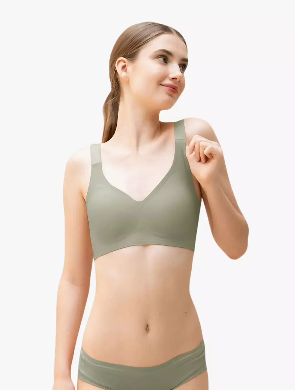 CYNTHIA SWEETIE PIE 3 PER 4 CUP BRA WIDE STRAP - Green
