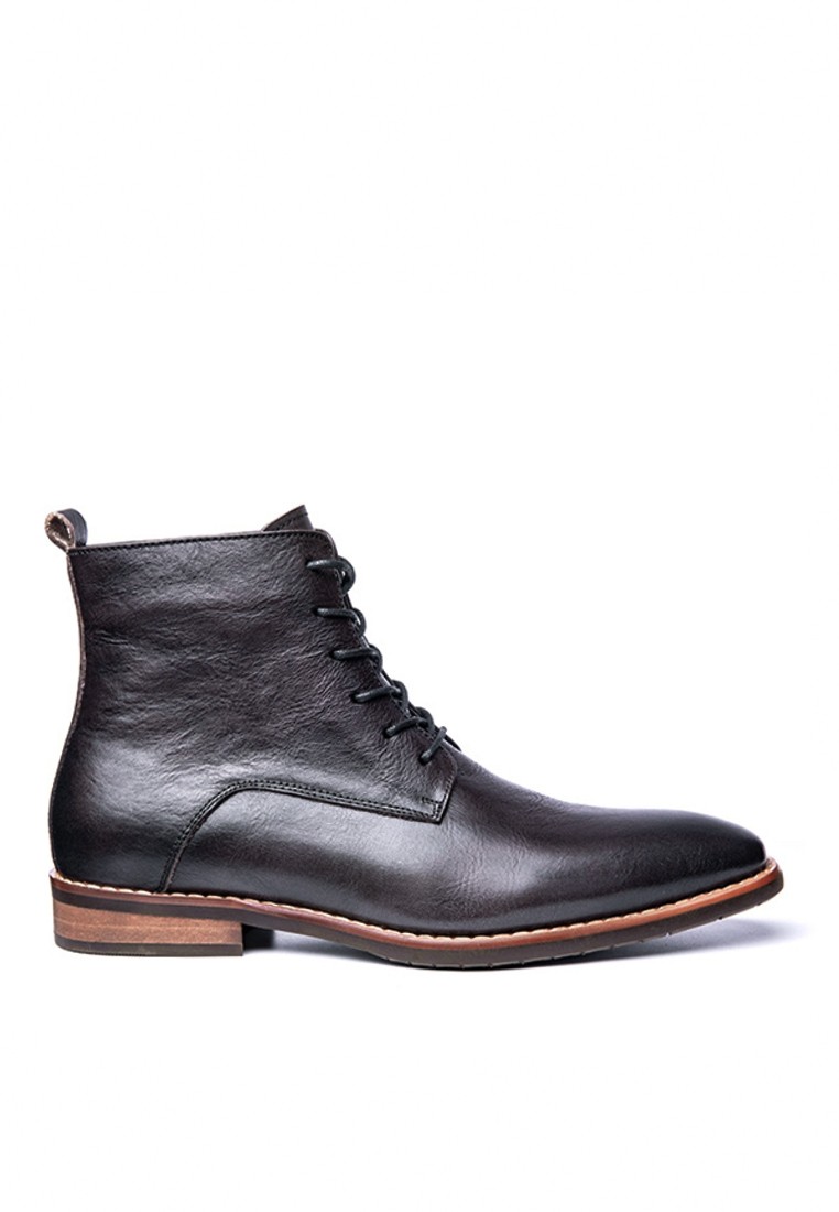 VANSA Vintage Leather Mid Boots VSM-B02266
