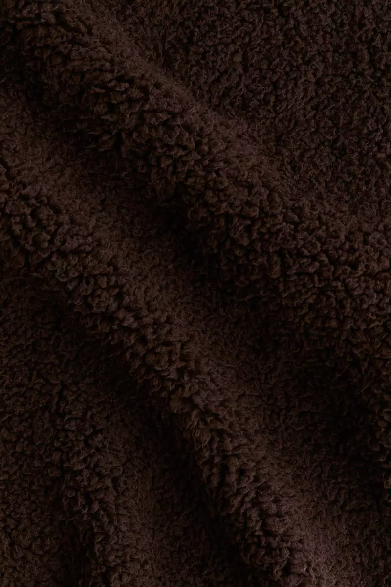 Teddy zip-through hoodie