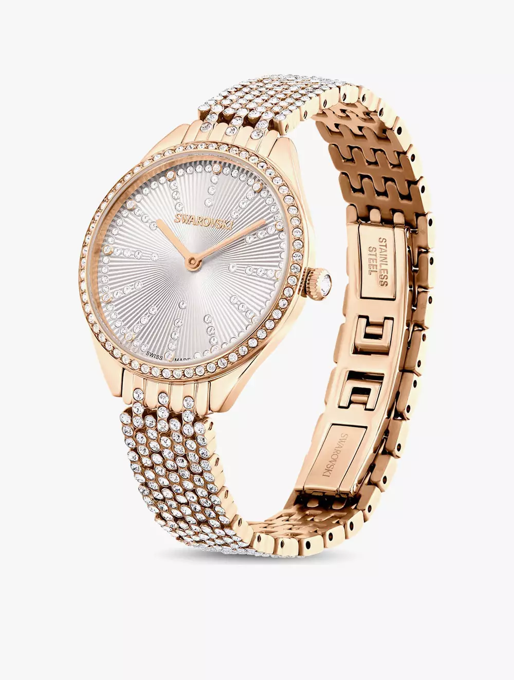 Jual Swarovski Attract Watch, Swiss Made, Full Pavé, Metal Bracelet ...