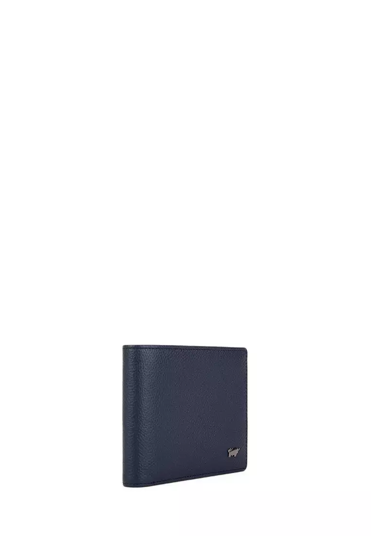Braun Buffel (Online Exclusive) Shon Centre Flap Cards Wallet in Navy
