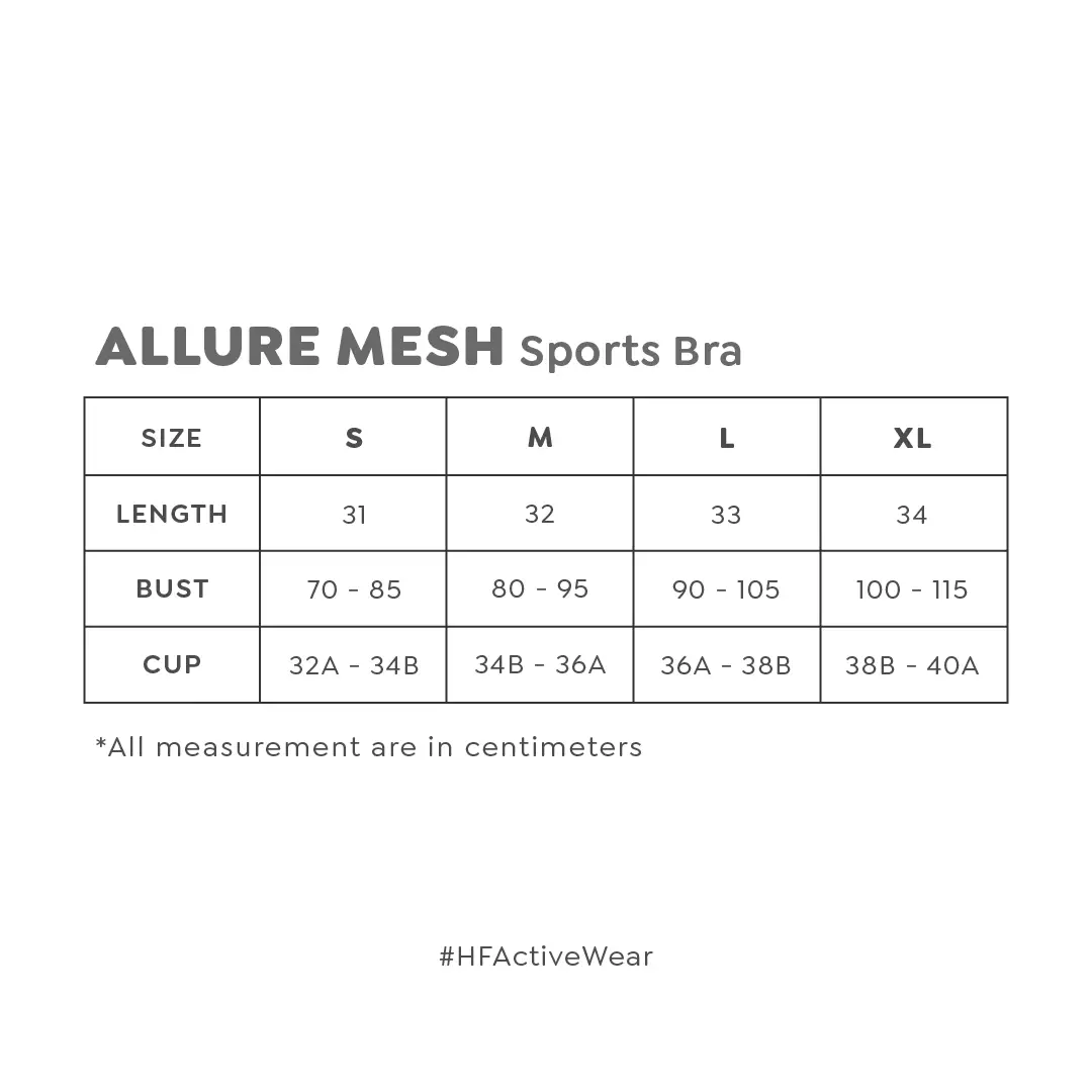 Happyfit Allure Mesh Sports Bra / Bra Olahraga Wanita - Almond Milk
