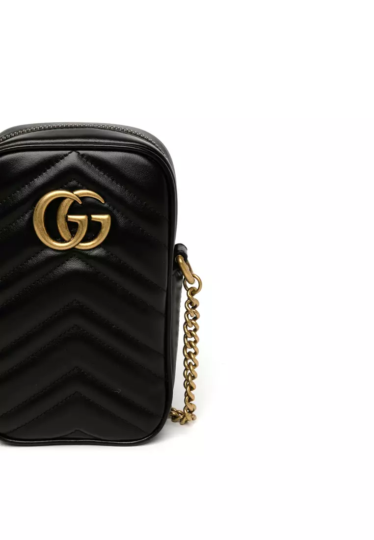 Gucci Matelasse Chevron Leather Chain Bag crossbody Bag