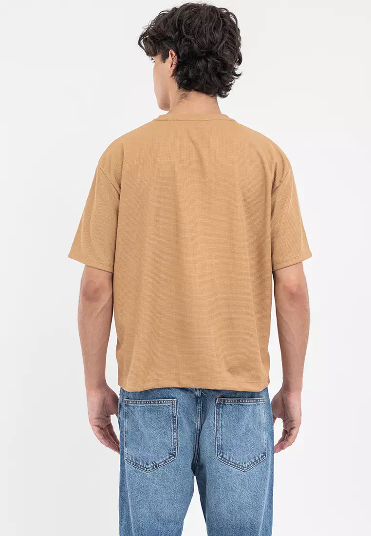 Men's Boxy Logo Tee Sand
