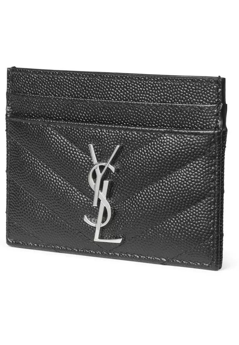 Monogram compact tri fold in grain de poudre embossed leather hot sale