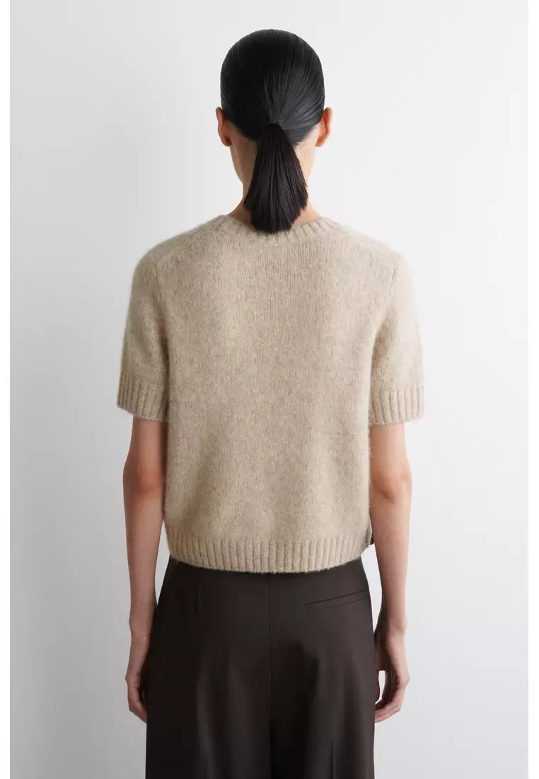 KNITTED ALPACA-BLEND T-SHIRT