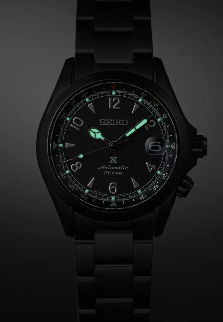 精工 Prospex “Black Series Night” Alpinist 黑色系列限量版自動腕錶 SPB337J1