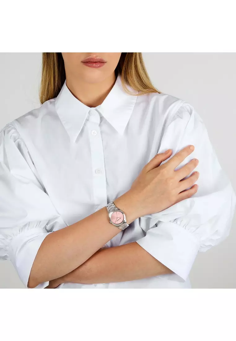 【2 Years Warranty】KARL LAGERFELD Hamburg Collection 30mm Women's Pink Quartz Watch R0553105510