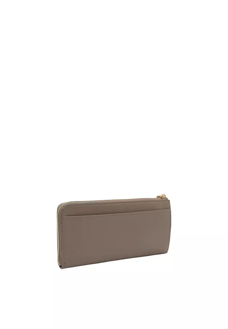 L-Zip Long Wallet - Turtledove