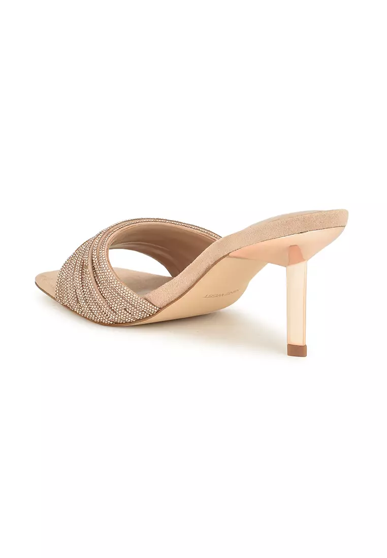 Buy Nine West Harbor Heeled Slide Sandals Light Natural 2024 Online | ZALORA Philippines