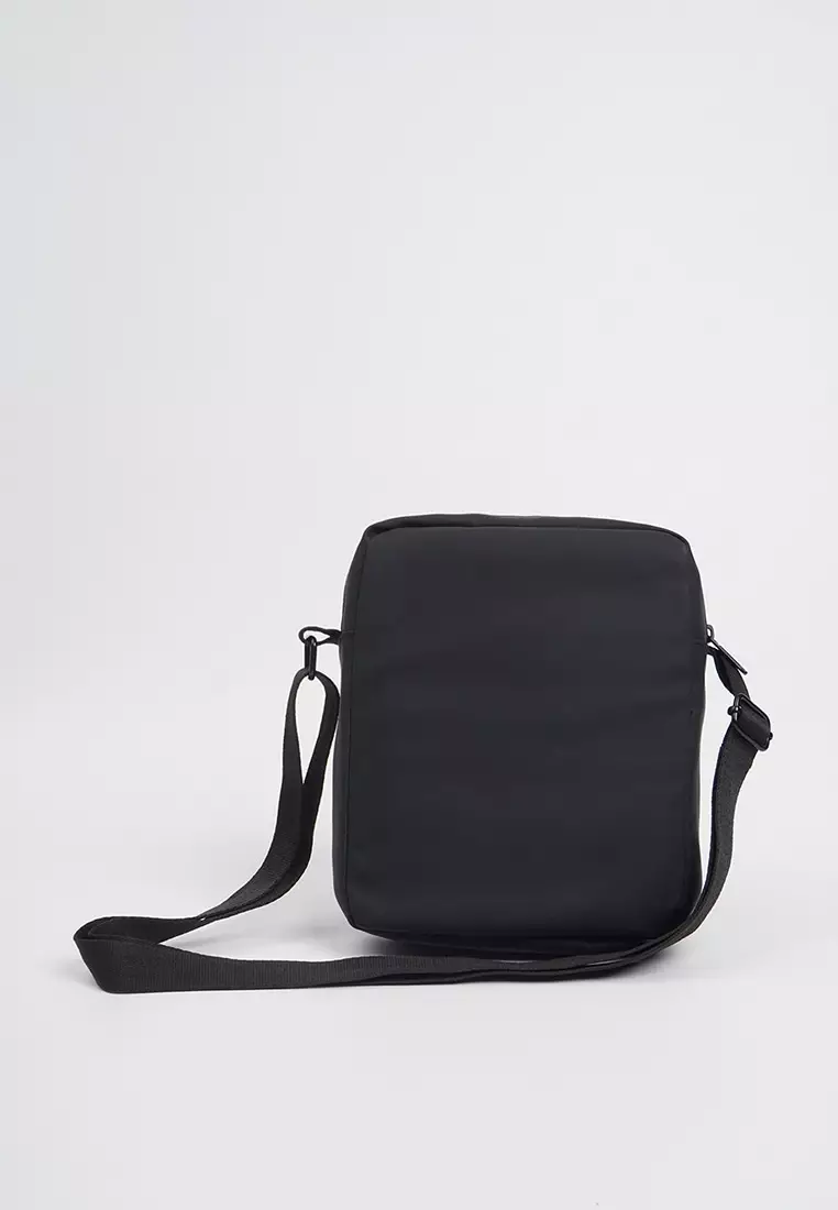 PU Coated Sling Bag with Metal Bar Branding