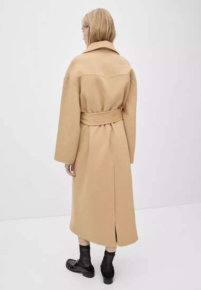 Mango beige coat clearance