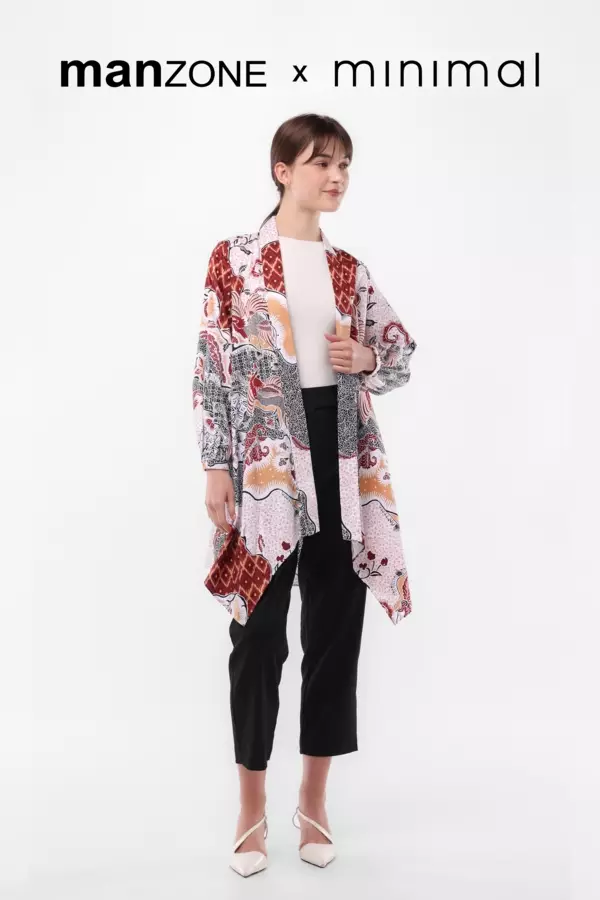 MANZONE X Minimal Heritage with Love 5 - Sarimbit Couple - Minimal Gyandra Top - Beige