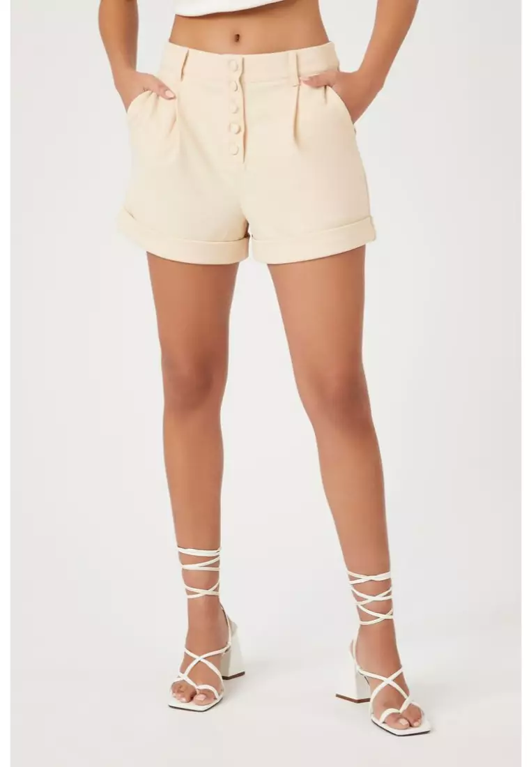 Buy FOREVER 21 Cuffed High Rise Shorts 2024 Online ZALORA