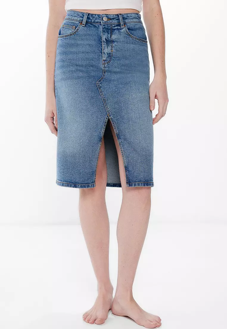 Denim Midi Skirt