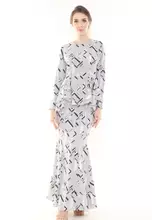 Silver Grey Printed