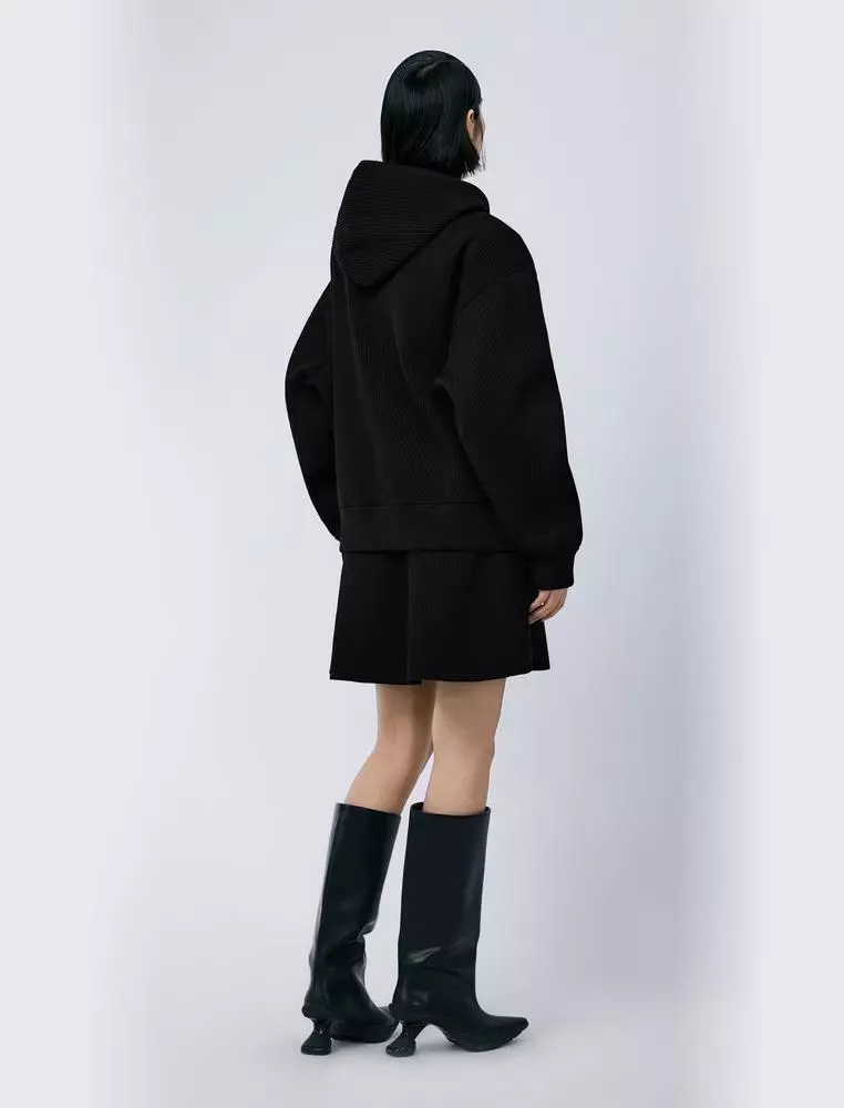 Midi Hooded Cardigan Sweater