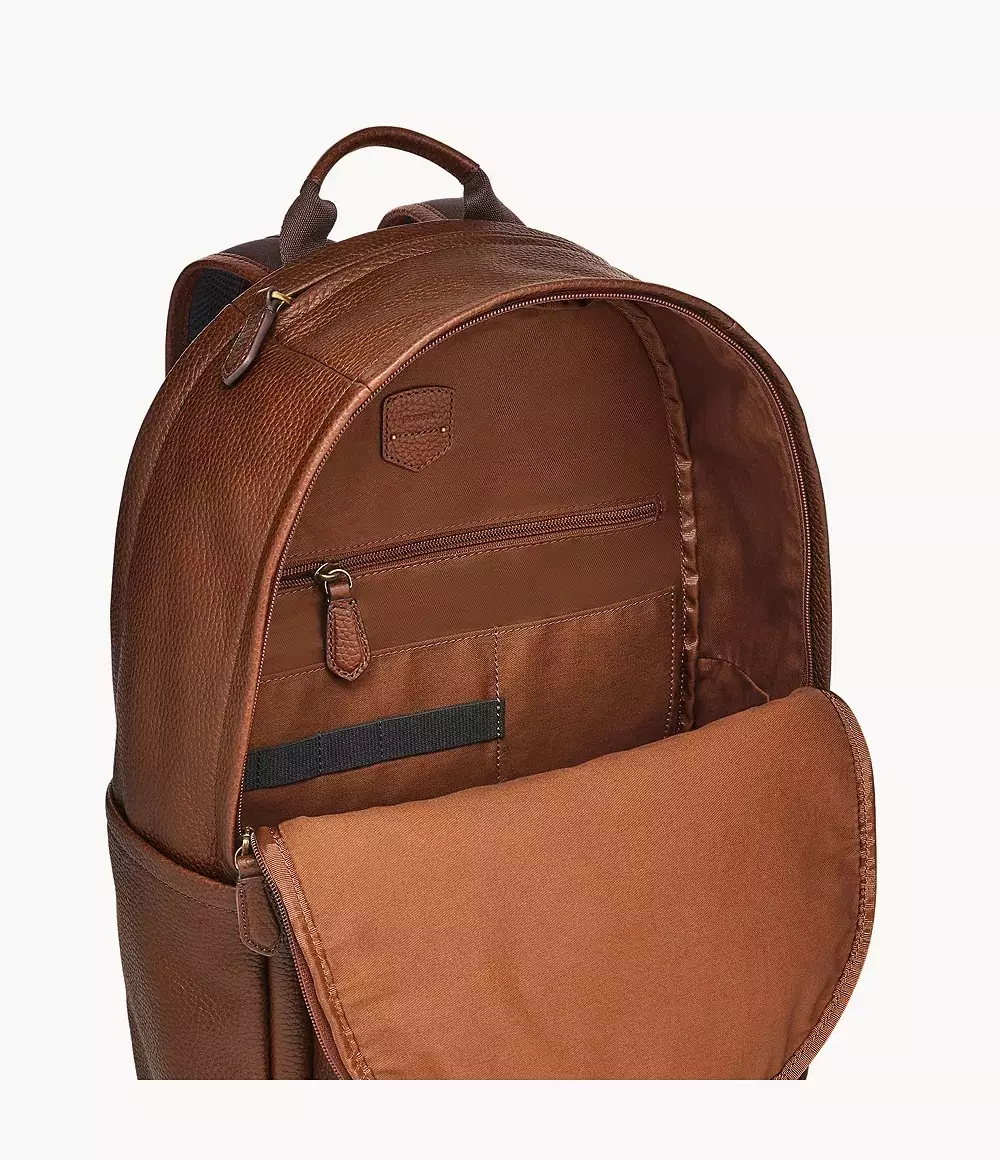 Fossil Buckner Leather Brown Backpack Tas Pria - MBG9631-210