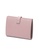Crudo Leather Craft 粉紅色 Dolce Vita 中型皮革錢夾 - 十字紋粉紅 2B839AC7B2CC8AGS_4