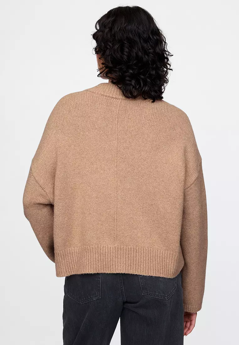 CashSoft Oversized V-Neck Sweater