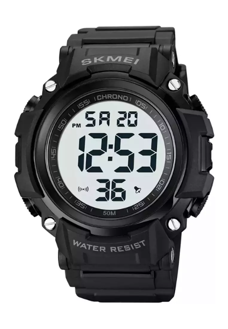 Jam Tangan Pria Digital Waterproof Many Function Strap Tali Material Silicone IR21 ORIGINAL