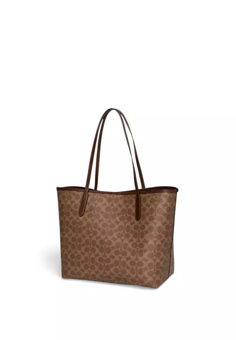 Coated Canvas Tote Bag