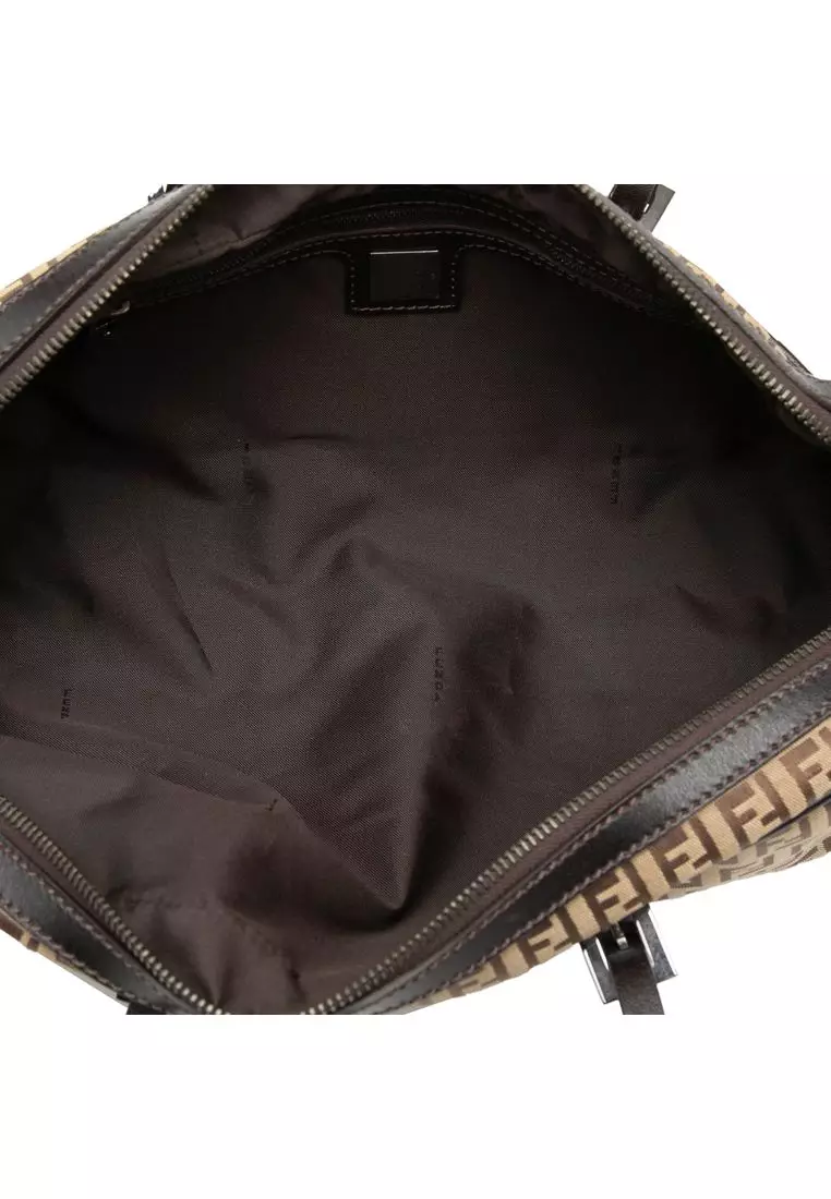 Pre-Loved Fendi Zucchino Canvas Handbag