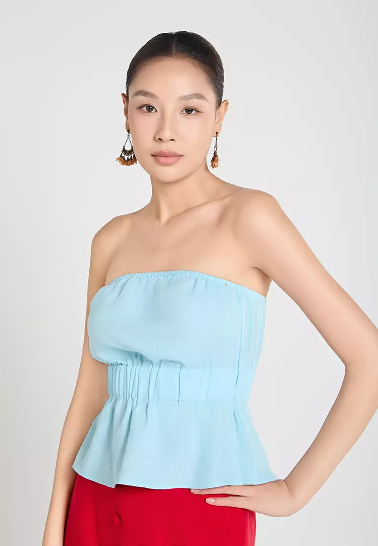 Linen Bustier Top