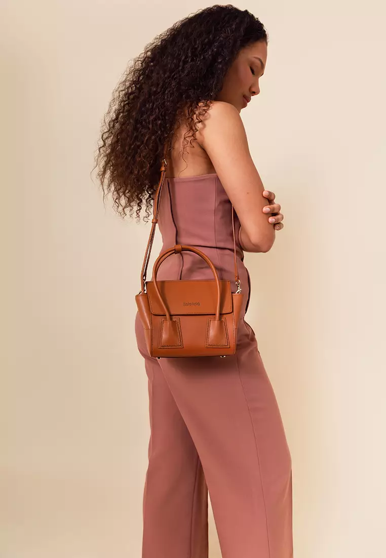 UNNI Mini Top Handle Bag - Caramel
