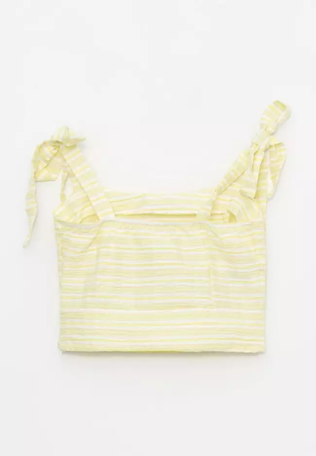 Striped Strapped Women's Top