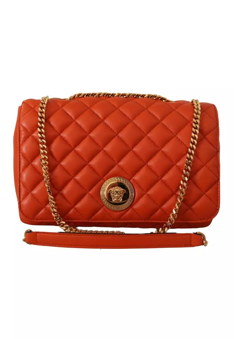 Versace Quilted Leather Crossbody Bag - Free Shipping