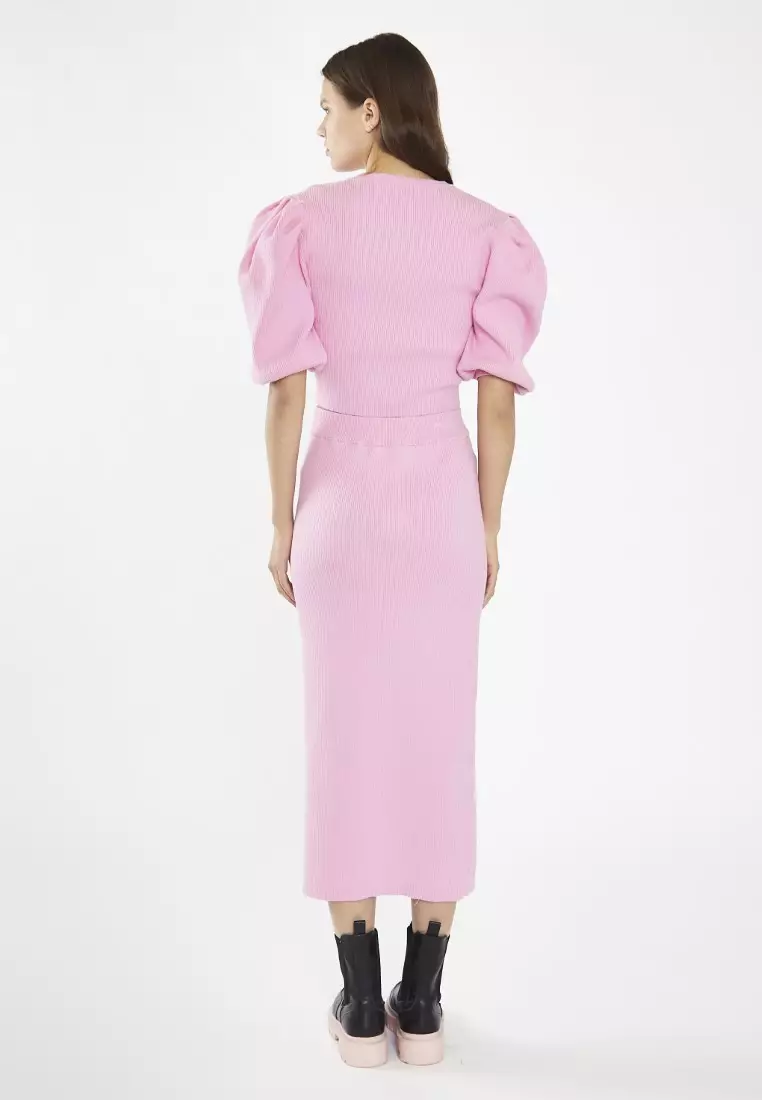 Bubblegum Round Neck Knitted Jumper