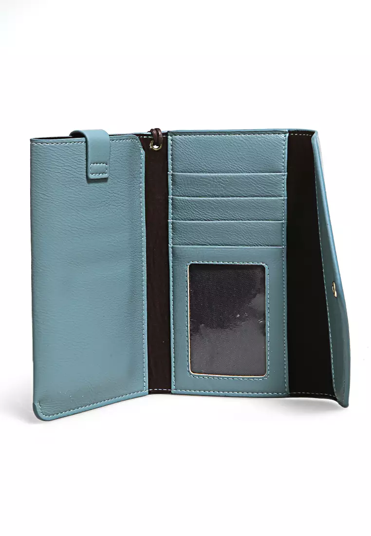 Clutch Wallet Dompet Wanita Model Panjang Handphone Slot Material Leather ORIGINAL