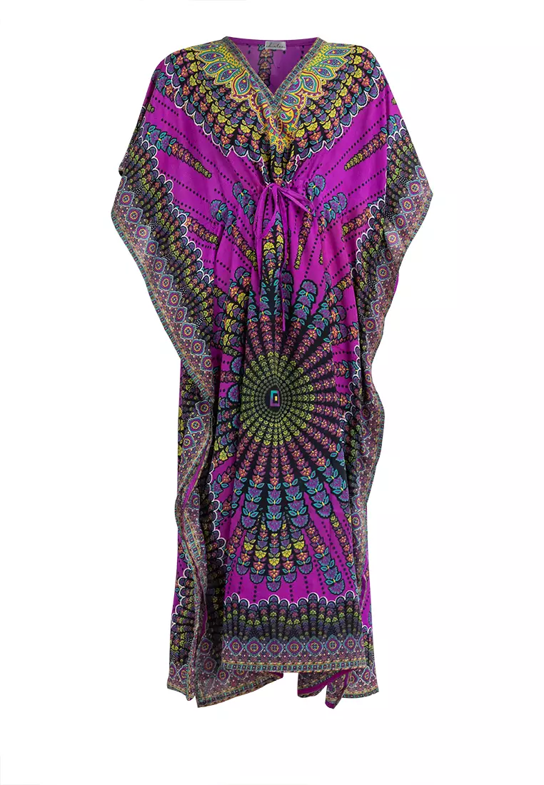 Victoria Vneck Kaftan Dress