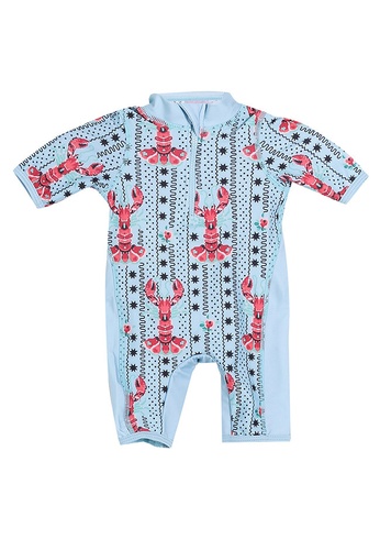Cath Kidston blue Lobster & Rose Baby Swim All-in-One 340B1KADFA3A20GS_1