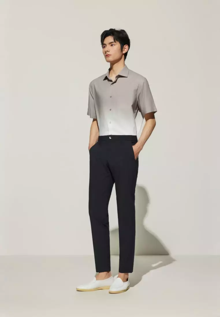 G2000 Poly Cupro Slim Tapered Fit Casual Pants