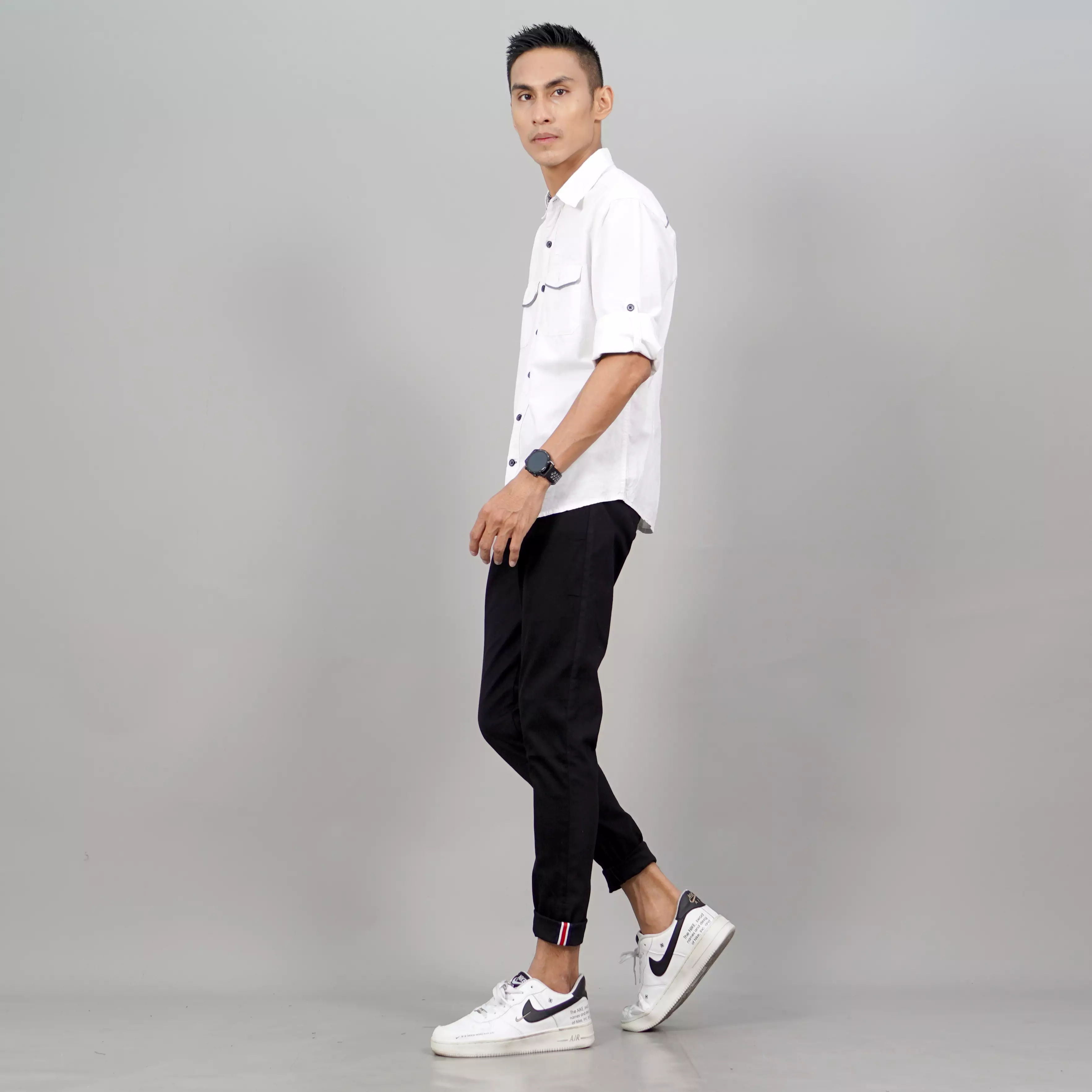  JAVIER Celana Panjang HitamPria Celana Chino Pria Chino Pants - HITAM